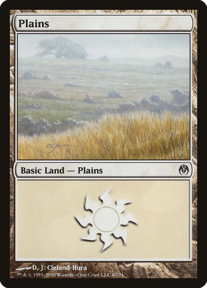 Plains 67 card from Duel Decks: Phyrexia vs. the Coalition