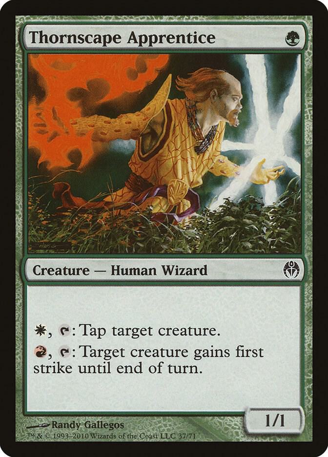 Thornscape Apprentice 37 card from Duel Decks: Phyrexia vs. the Coalition