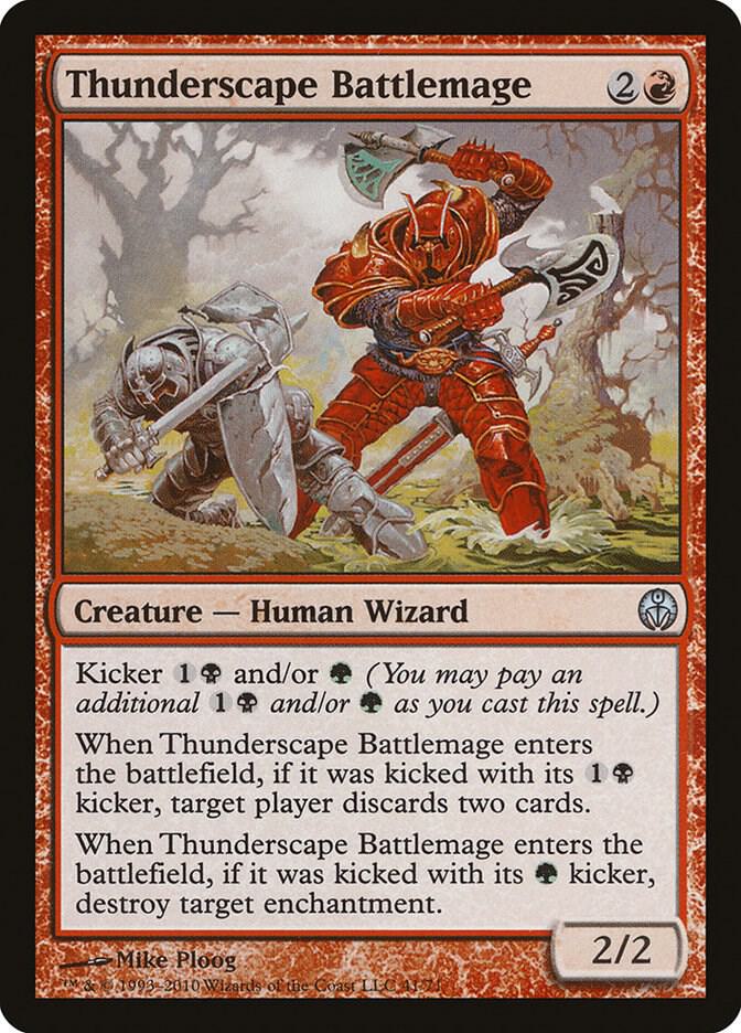 Thunderscape Battlemage 41 card from Duel Decks: Phyrexia vs. the Coalition