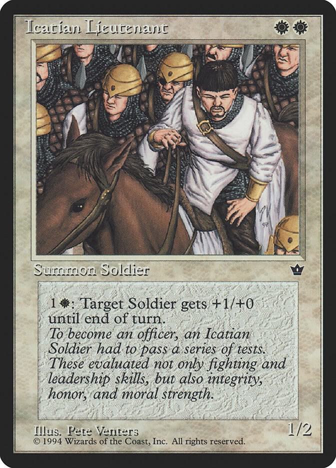 Icatian Lieutenant card from Fallen Empires