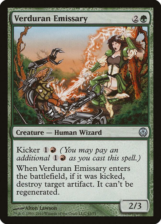 Verduran Emissary 43 card from Duel Decks: Phyrexia vs. the Coalition