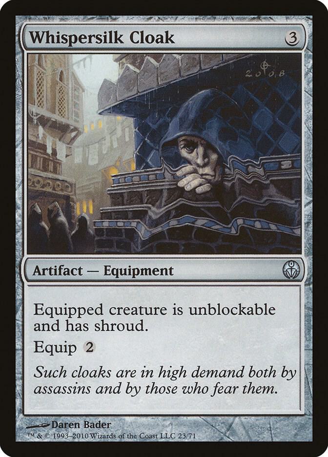 Whispersilk Cloak 23 card from Duel Decks: Phyrexia vs. the Coalition