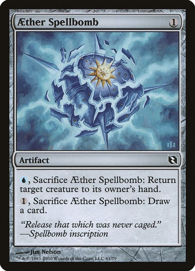 Aether Spellbomb 61 card from Duel Decks: Elspeth vs. Tezzeret