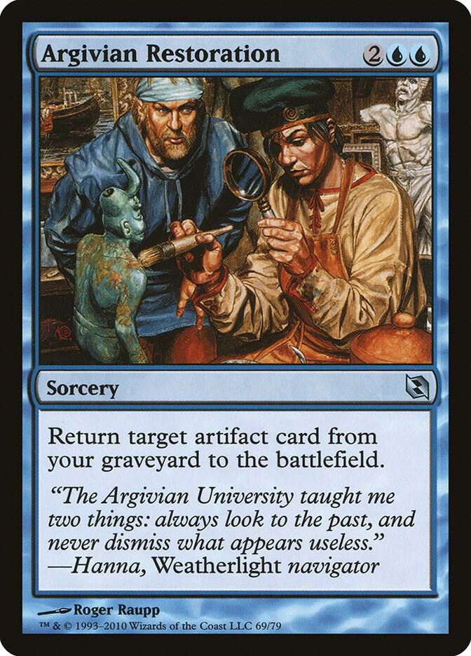 Argivian Restoration 69 card from Duel Decks: Elspeth vs. Tezzeret