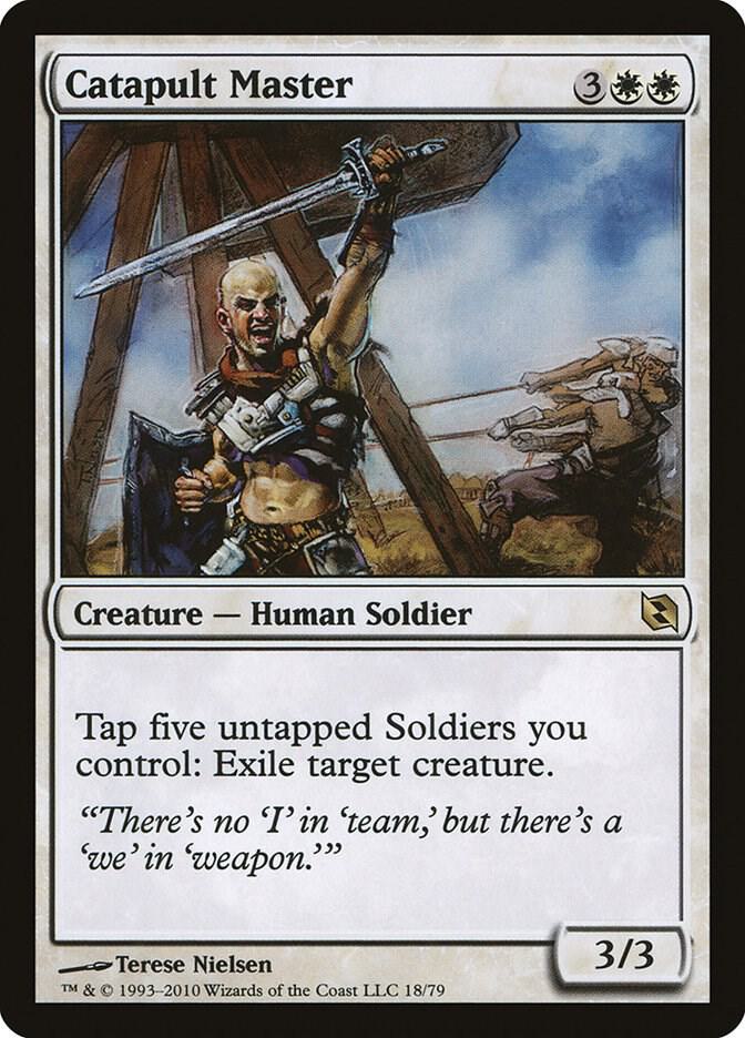 Catapult Master 18 card from Duel Decks: Elspeth vs. Tezzeret