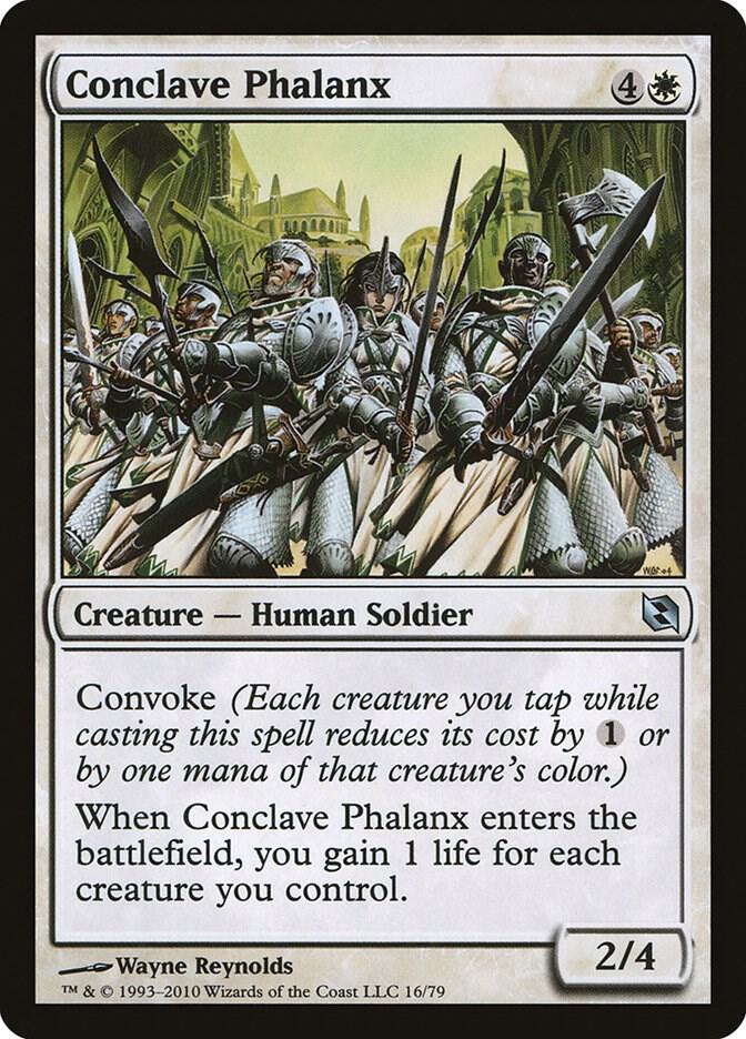Conclave Phalanx 16 card from Duel Decks: Elspeth vs. Tezzeret