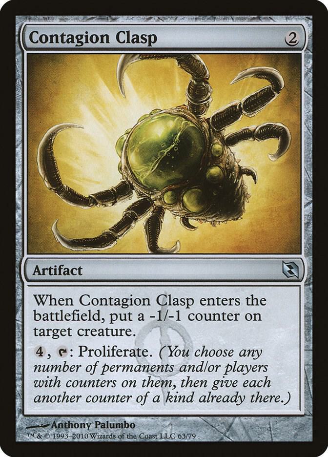 Contagion Clasp 63 card from Duel Decks: Elspeth vs. Tezzeret