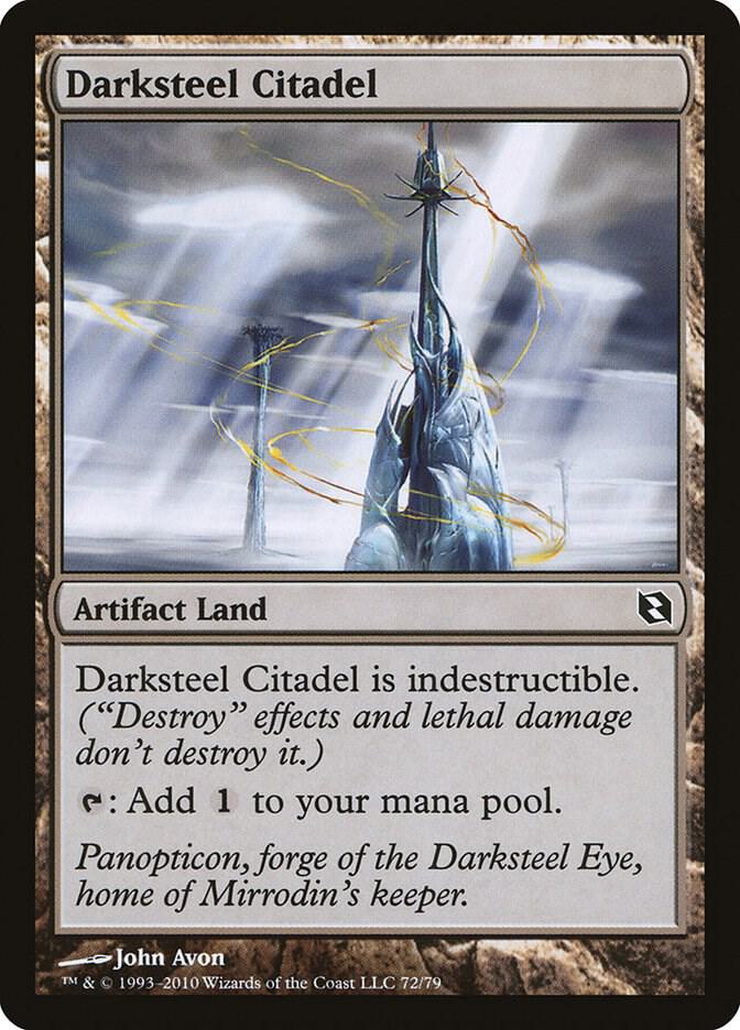 Darksteel Citadel 72 card from Duel Decks: Elspeth vs. Tezzeret