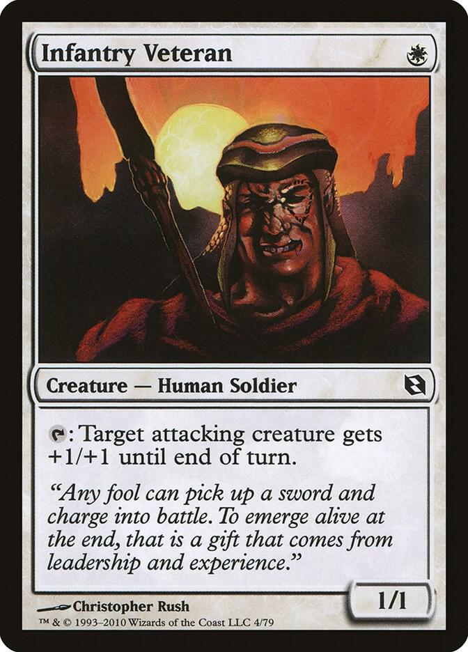 Infantry Veteran 4 card from Duel Decks: Elspeth vs. Tezzeret