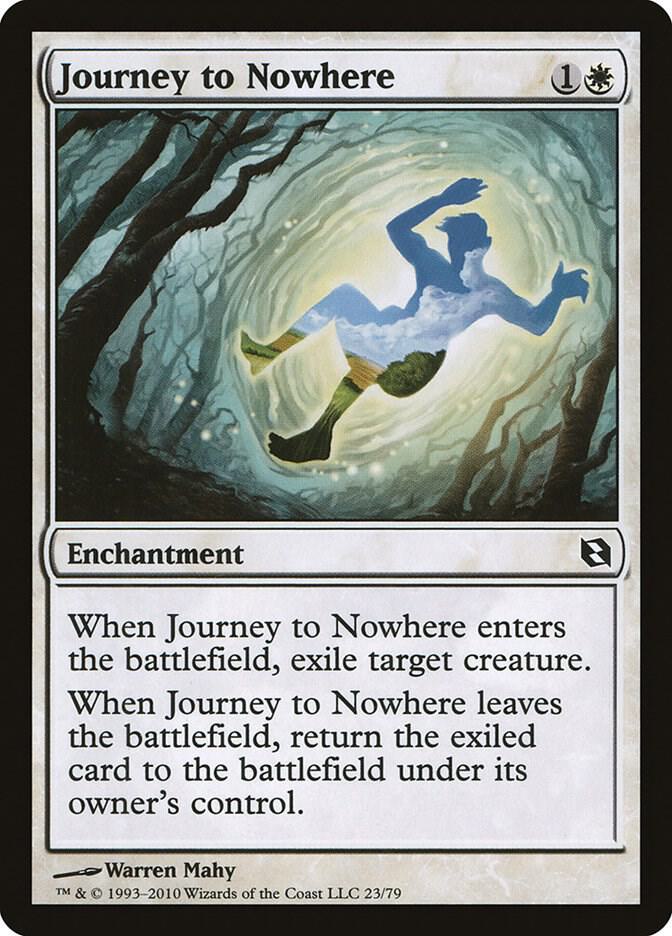 Journey to Nowhere 23 card from Duel Decks: Elspeth vs. Tezzeret