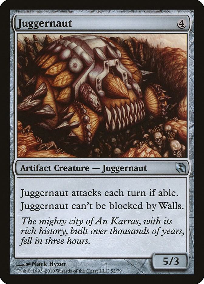 Juggernaut 52 card from Duel Decks: Elspeth vs. Tezzeret