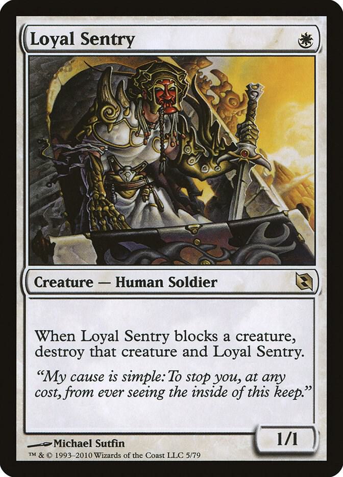 Loyal Sentry 5 card from Duel Decks: Elspeth vs. Tezzeret