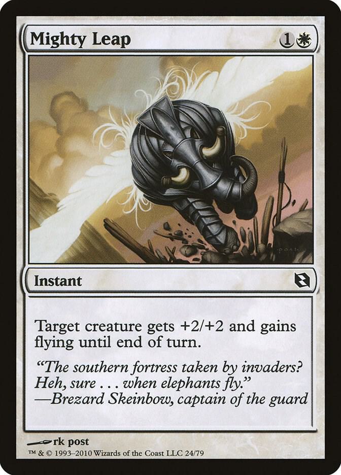 Mighty Leap 24 card from Duel Decks: Elspeth vs. Tezzeret