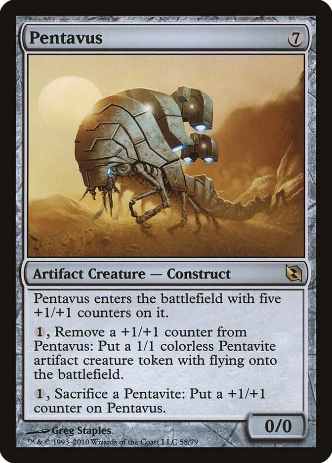 Pentavus 58 card from Duel Decks: Elspeth vs. Tezzeret
