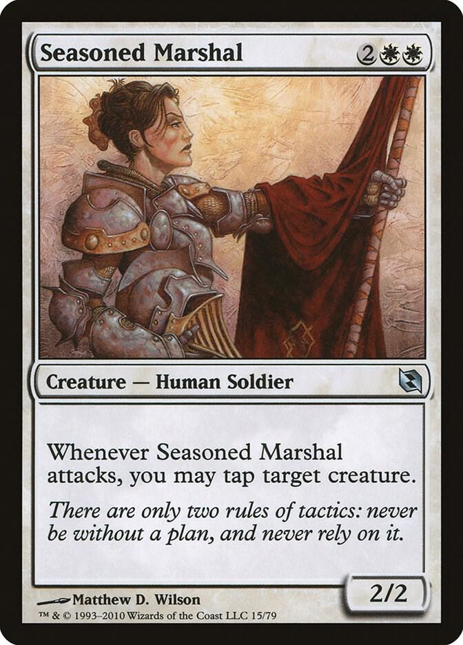 Seasoned Marshal 15 card from Duel Decks: Elspeth vs. Tezzeret