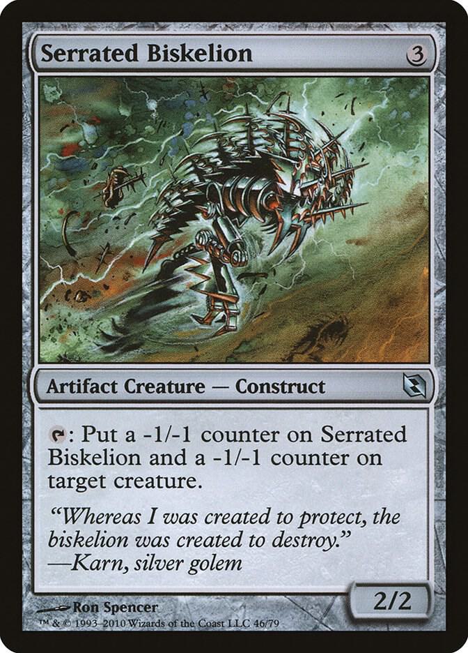 Serrated Biskelion 46 card from Duel Decks: Elspeth vs. Tezzeret