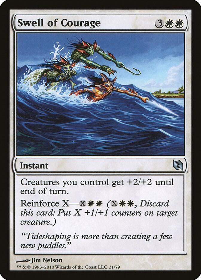 Swell of Courage 31 card from Duel Decks: Elspeth vs. Tezzeret