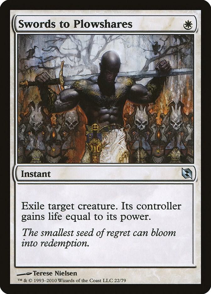 Swords to Plowshares 22 card from Duel Decks: Elspeth vs. Tezzeret