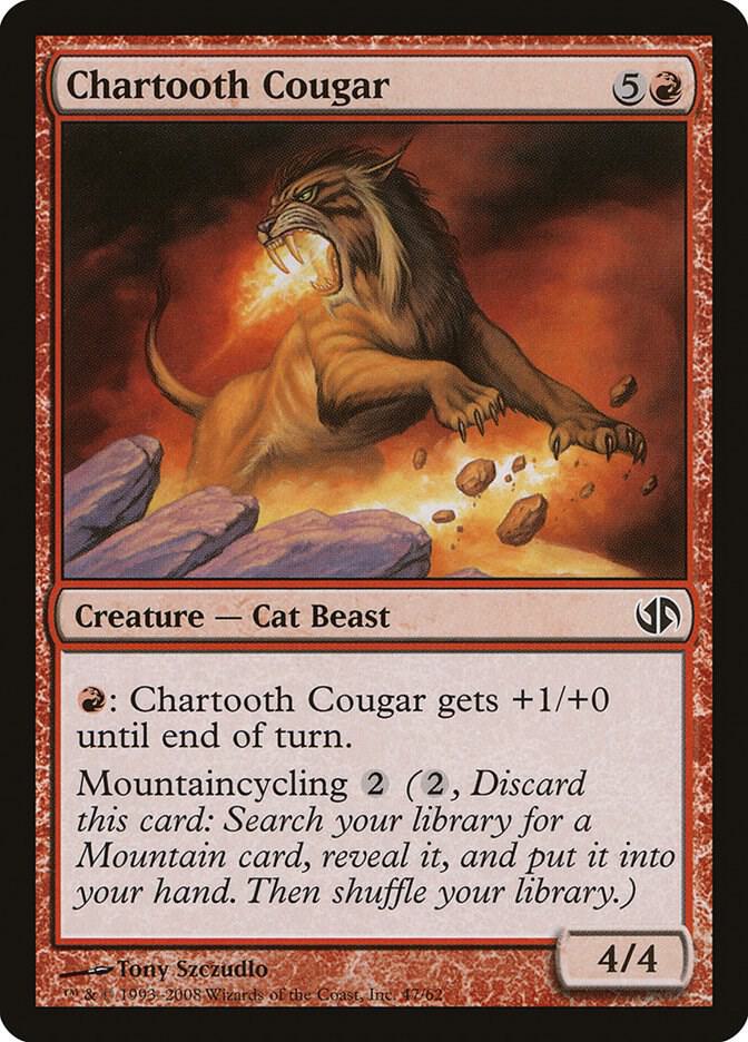 Chartooth Cougar 47 card from Duel Decks: Jace vs. Chandra