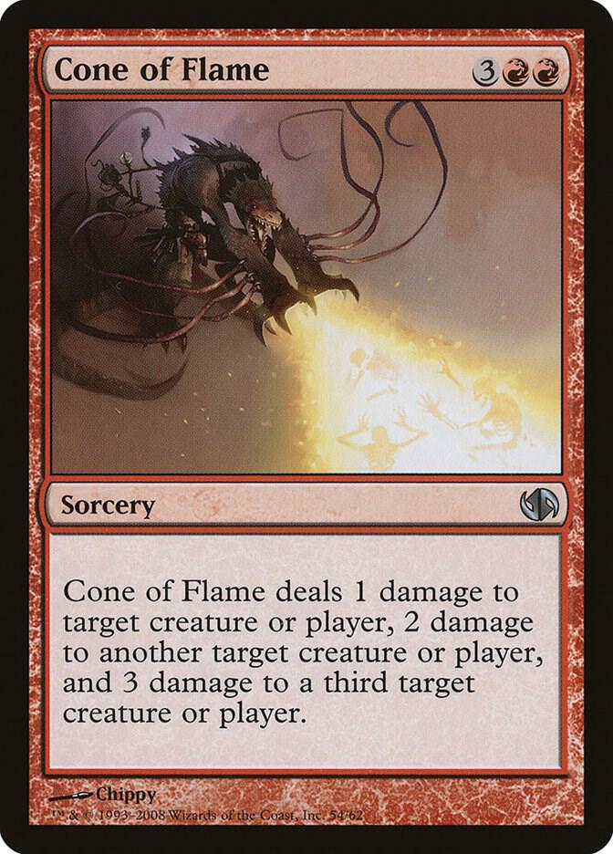 Cone of Flame 54 card from Duel Decks: Jace vs. Chandra