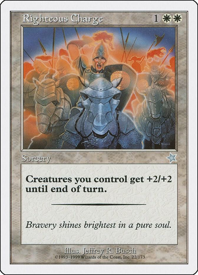 Righteous Charge 22 card from Starter 1999