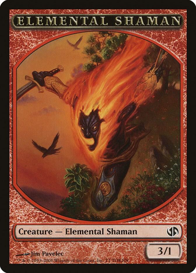 Elemental Shaman Token T1 card from Duel Decks: Jace vs. Chandra