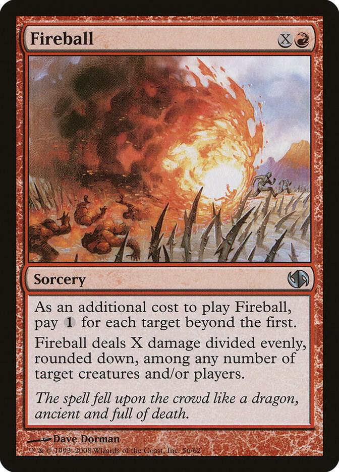 Fireball 56 card from Duel Decks: Jace vs. Chandra