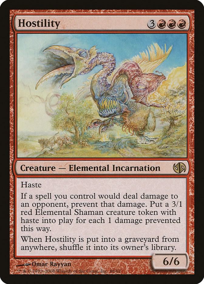 Hostility 48 card from Duel Decks: Jace vs. Chandra