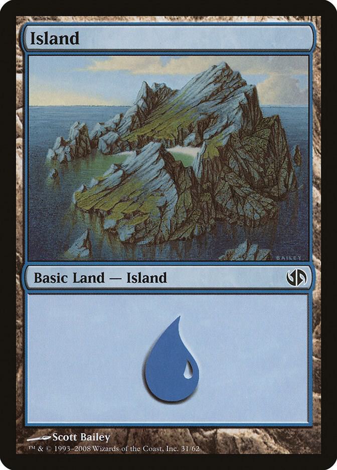 Island 31 card from Duel Decks: Jace vs. Chandra