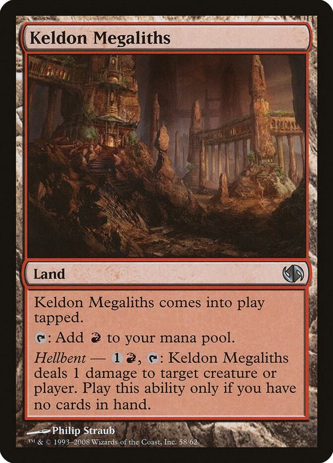 Keldon Megaliths 58 card from Duel Decks: Jace vs. Chandra