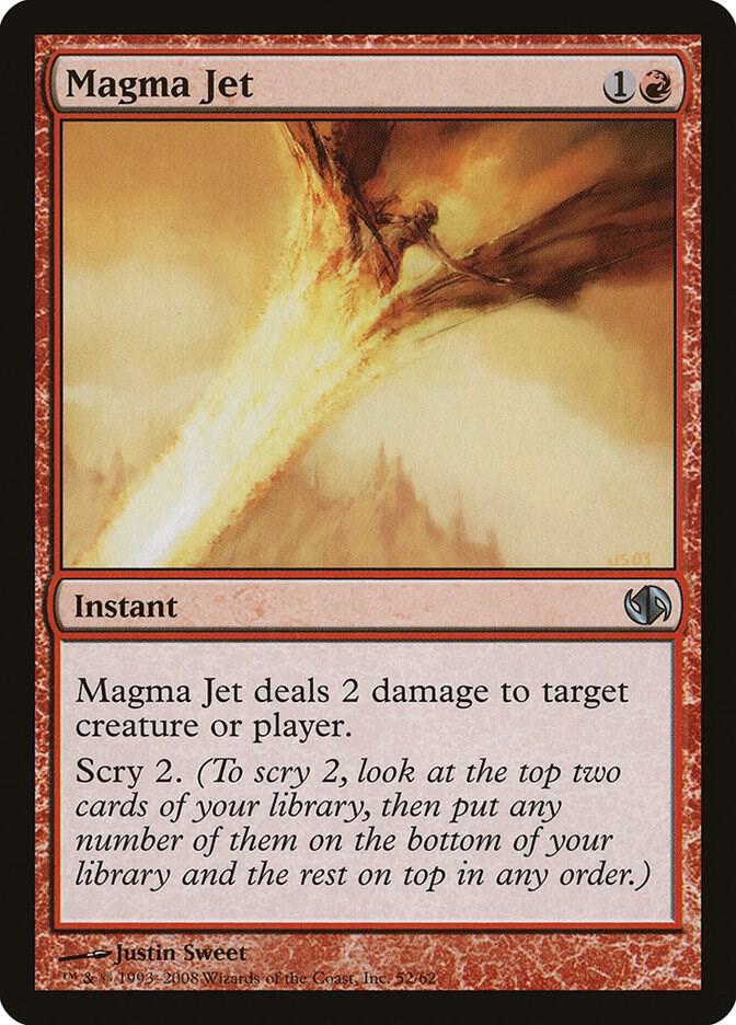 Magma Jet 52 card from Duel Decks: Jace vs. Chandra