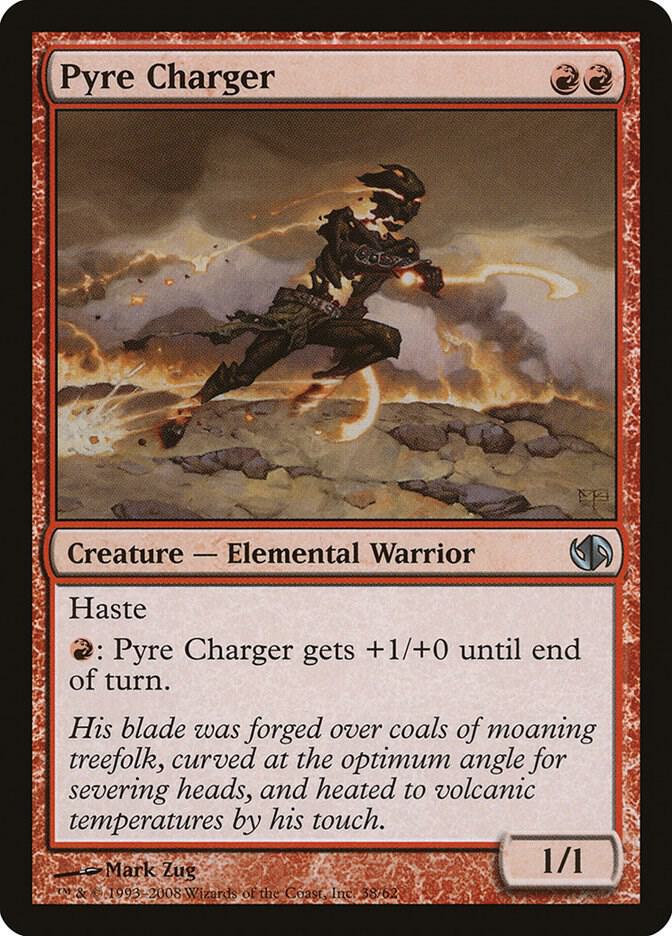 Pyre Charger 38 card from Duel Decks: Jace vs. Chandra