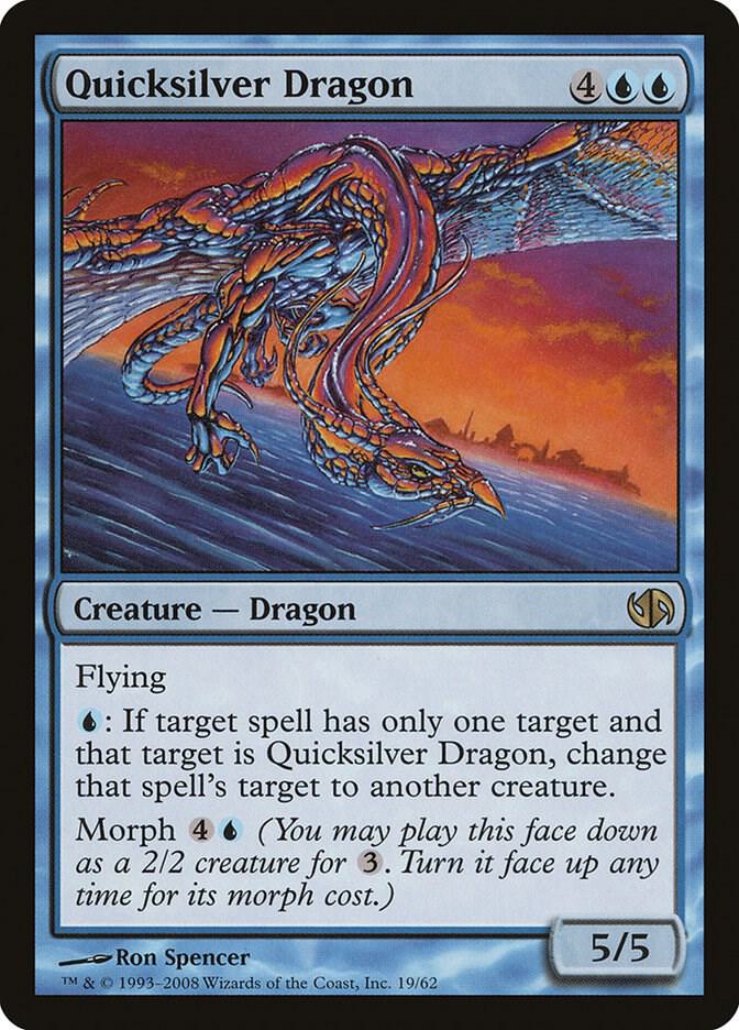 Quicksilver Dragon 19 card from Duel Decks: Jace vs. Chandra