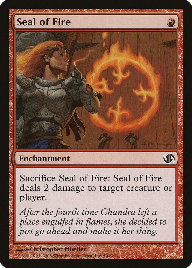 Seal of Fire 50 card from Duel Decks: Jace vs. Chandra