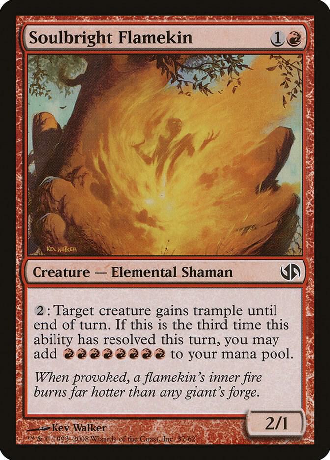 Soulbright Flamekin 37 card from Duel Decks: Jace vs. Chandra