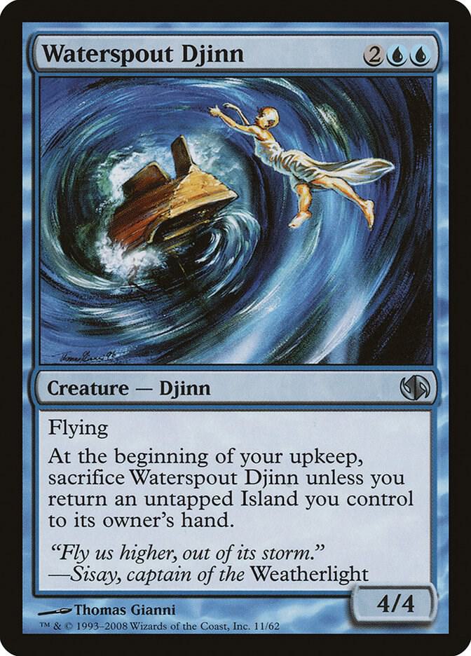 Waterspout Djinn 11 card from Duel Decks: Jace vs. Chandra