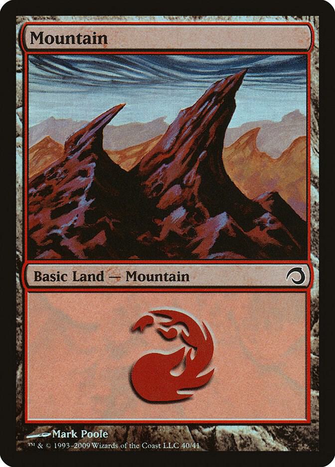 Mountain 40 card from Premium Deck Series: Slivers