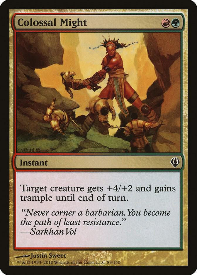 Colossal Might 83 card from Archenemy