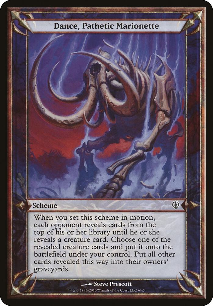 Dance, Pathetic Marionette (Archenemy) card from Oversize Cards