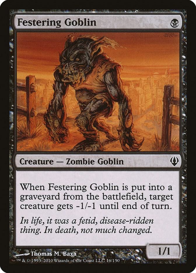 Festering Goblin 16 card from Archenemy