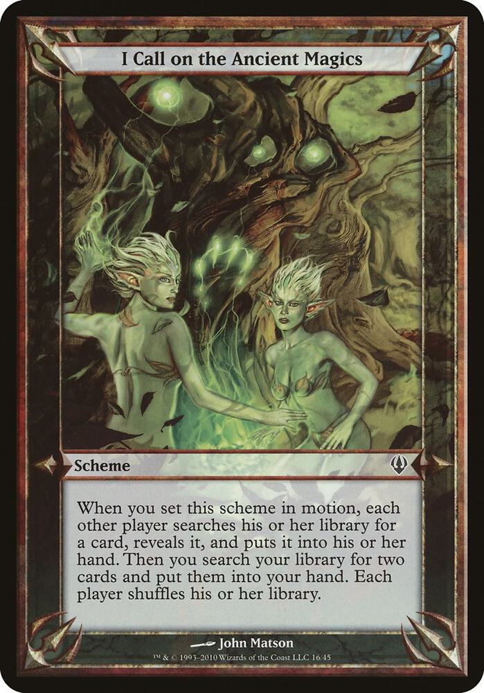 I Call on the Ancient Magics (Colorless) card from Oversize Cards