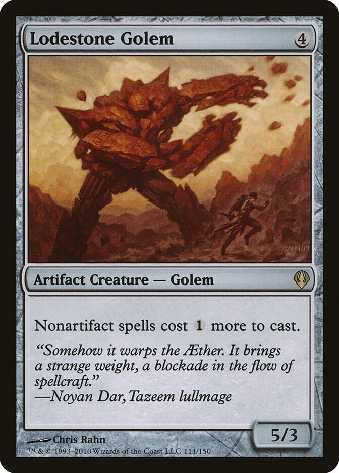 Lodestone Golem 111 card from Archenemy