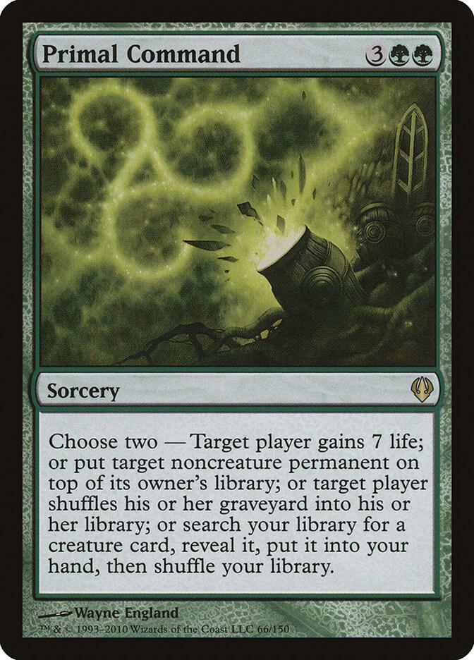 Primal Command 66 card from Archenemy