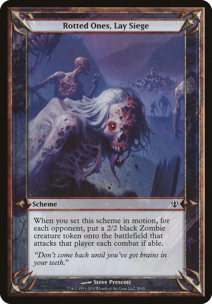 Rotted Ones, Lay Siege (Archenemy) card from Oversize Cards
