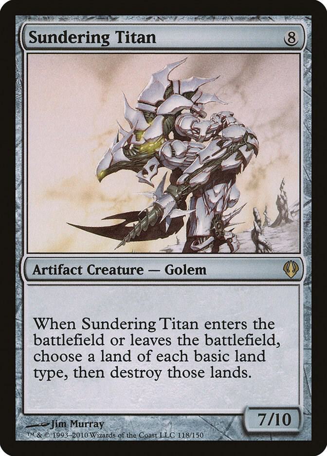 Sundering Titan 118 card from Archenemy