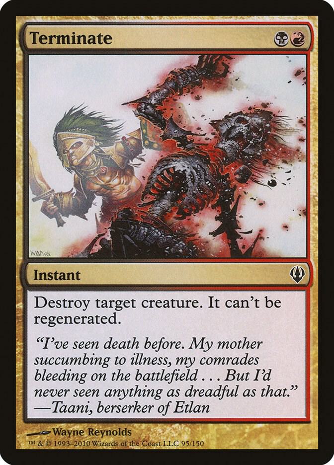 Terminate 95 card from Archenemy