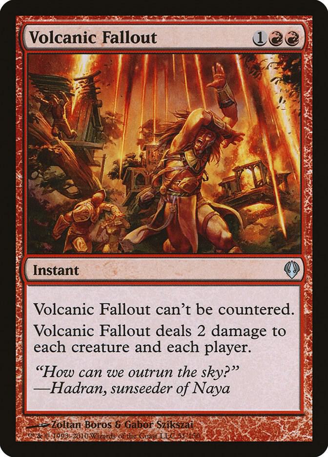 Volcanic Fallout 51 card from Archenemy