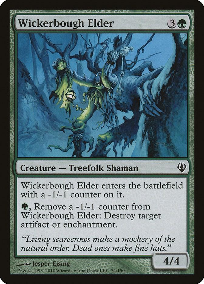 Wickerbough Elder 74 card from Archenemy