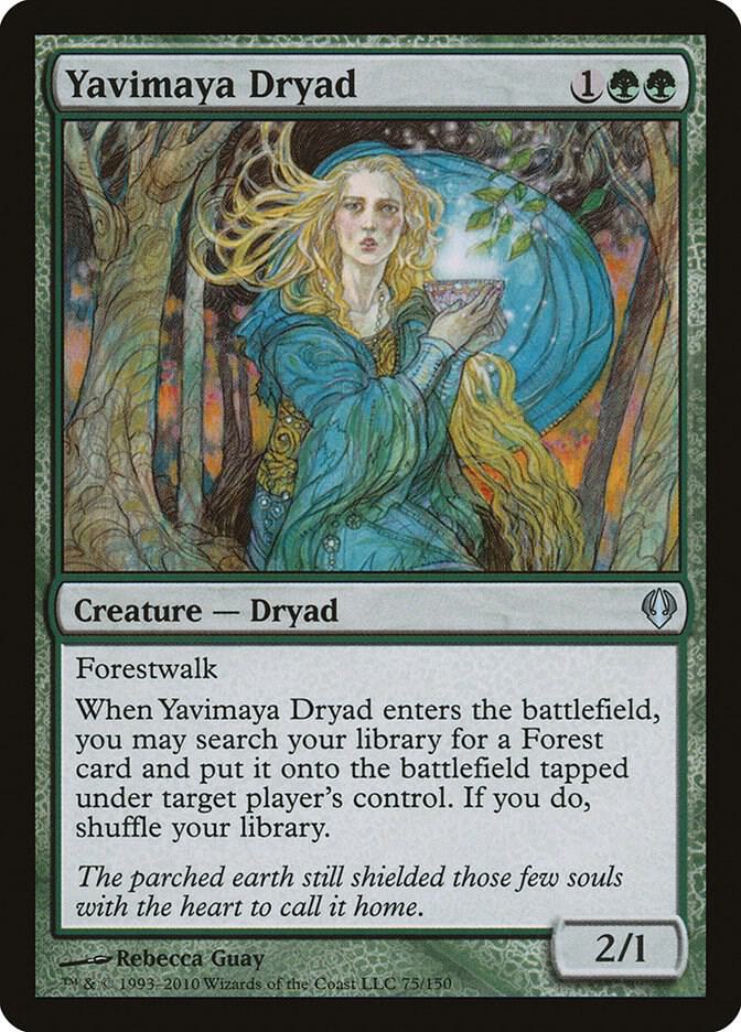 Yavimaya Dryad 75 card from Archenemy