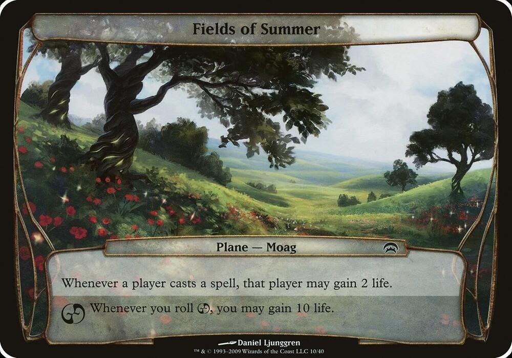 Fields of Summer (Planechase) card from Oversize Cards